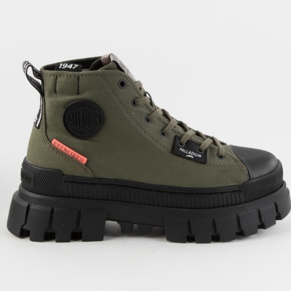 Palladium Revolt Hi Tx Boots Olive Night Size 10 - Picture 1 of 7